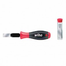 Wiha Universal Scraper Set - With 10 Razor-Edged Replacement Blades - 13mm Wide - Blister Packed